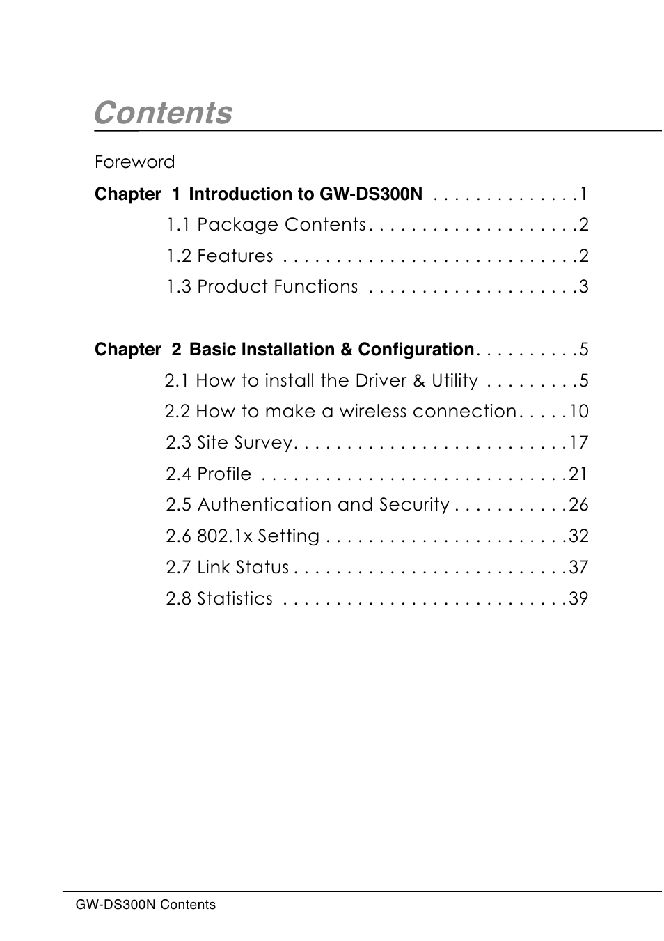 Lucent Technologies GW-DS300N User Manual | Page 5 / 78