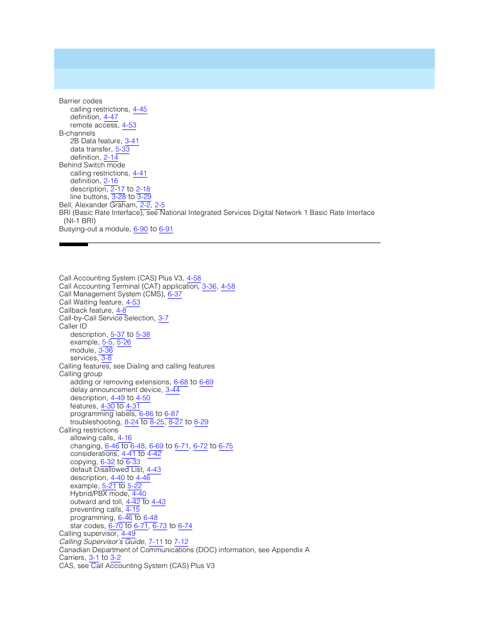 Lucent Technologies MERLIN LEGEND 5 User Manual | Page 412 / 429