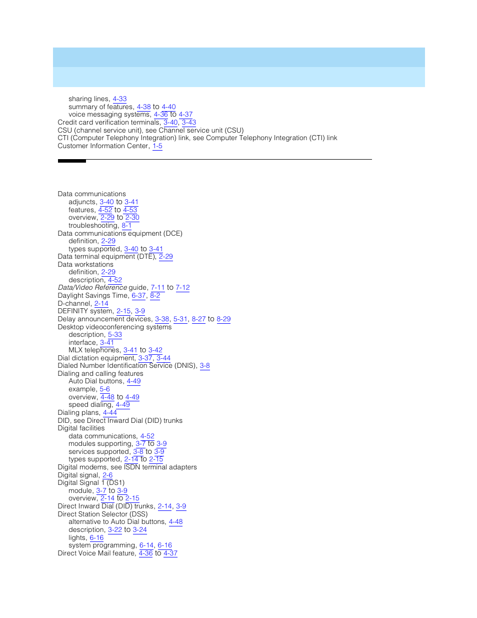Lucent Technologies MERLIN LEGEND 5 User Manual | Page 414 / 429