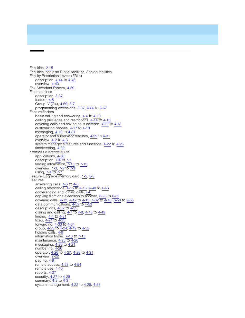 Lucent Technologies MERLIN LEGEND 5 User Manual | Page 416 / 429