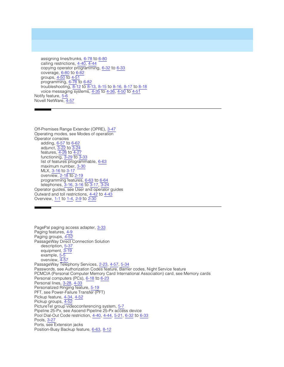 Lucent Technologies MERLIN LEGEND 5 User Manual | Page 421 / 429