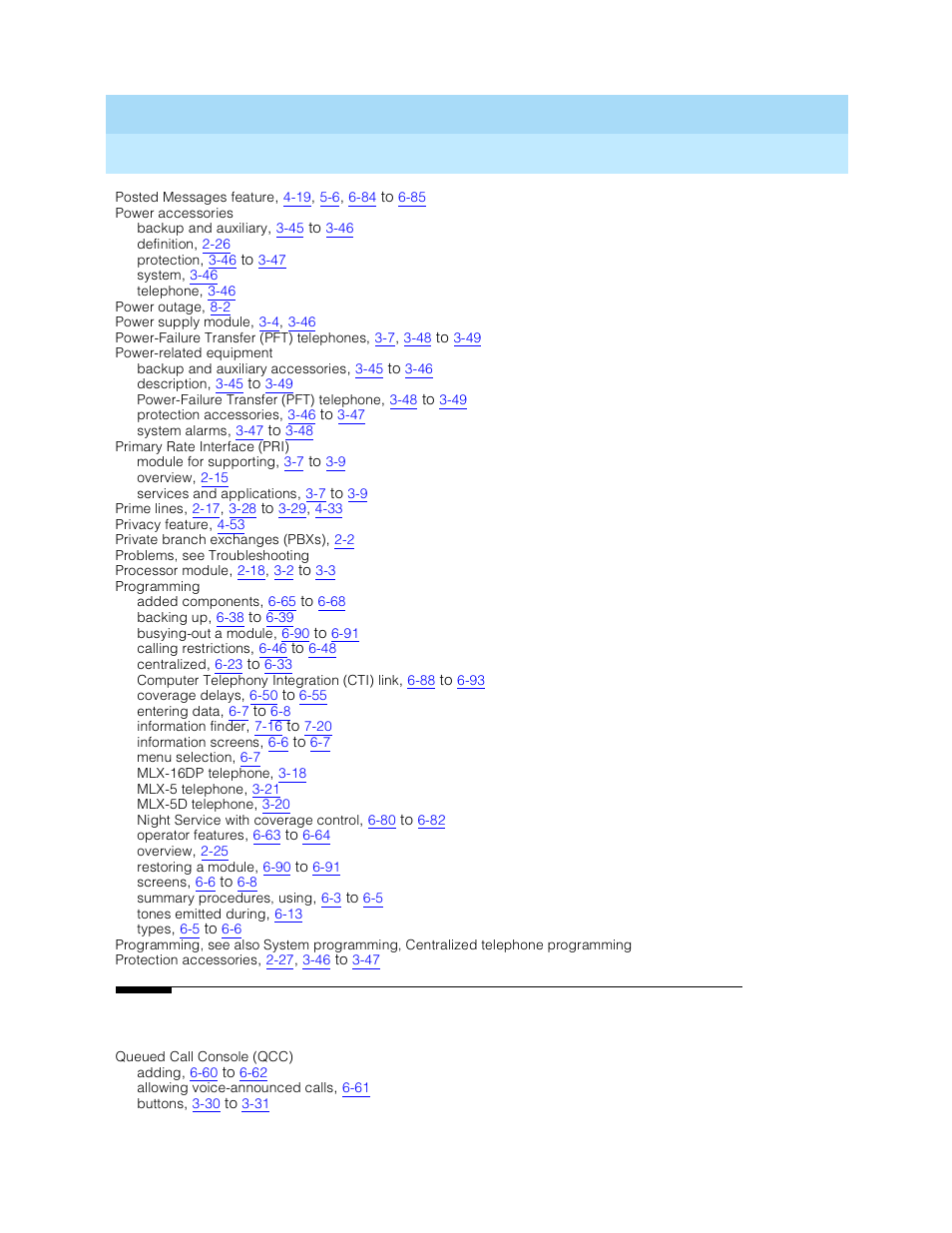 Lucent Technologies MERLIN LEGEND 5 User Manual | Page 422 / 429