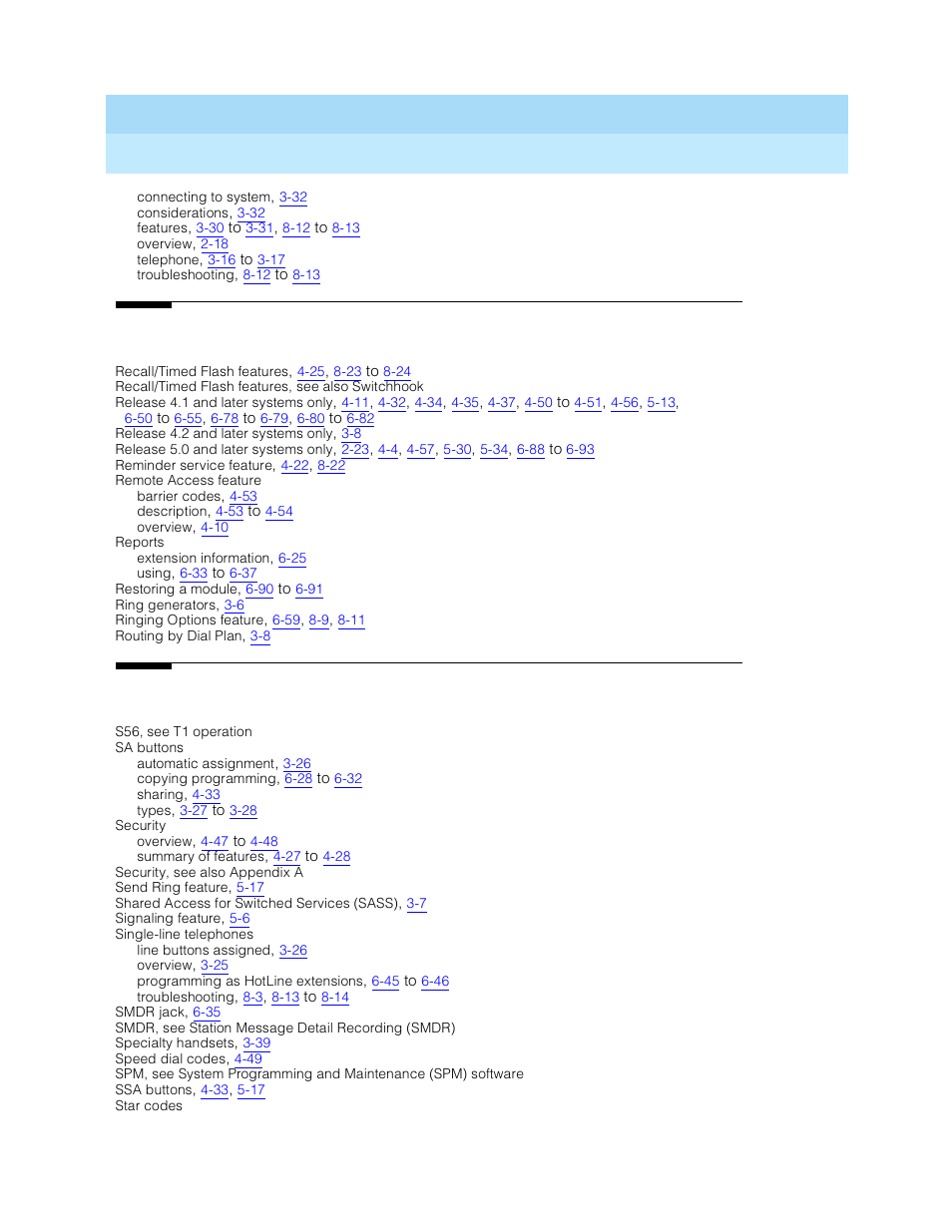 Lucent Technologies MERLIN LEGEND 5 User Manual | Page 423 / 429