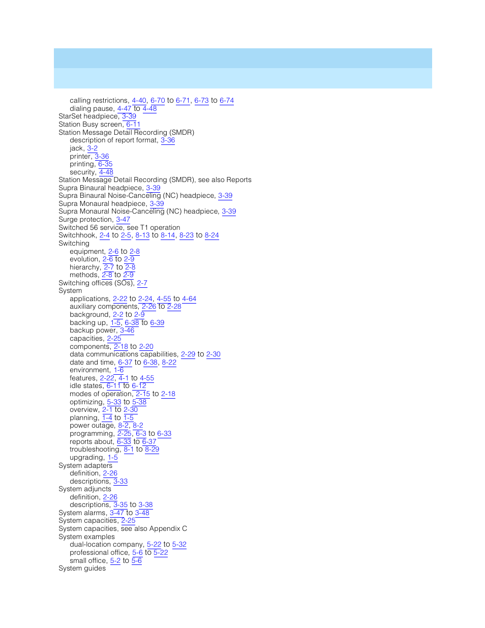 Lucent Technologies MERLIN LEGEND 5 User Manual | Page 424 / 429