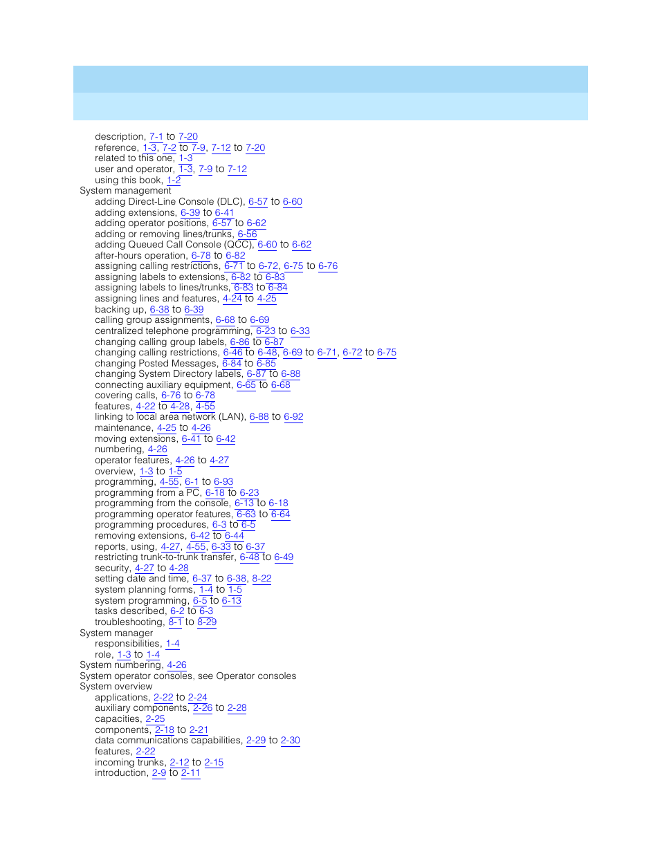 Lucent Technologies MERLIN LEGEND 5 User Manual | Page 425 / 429