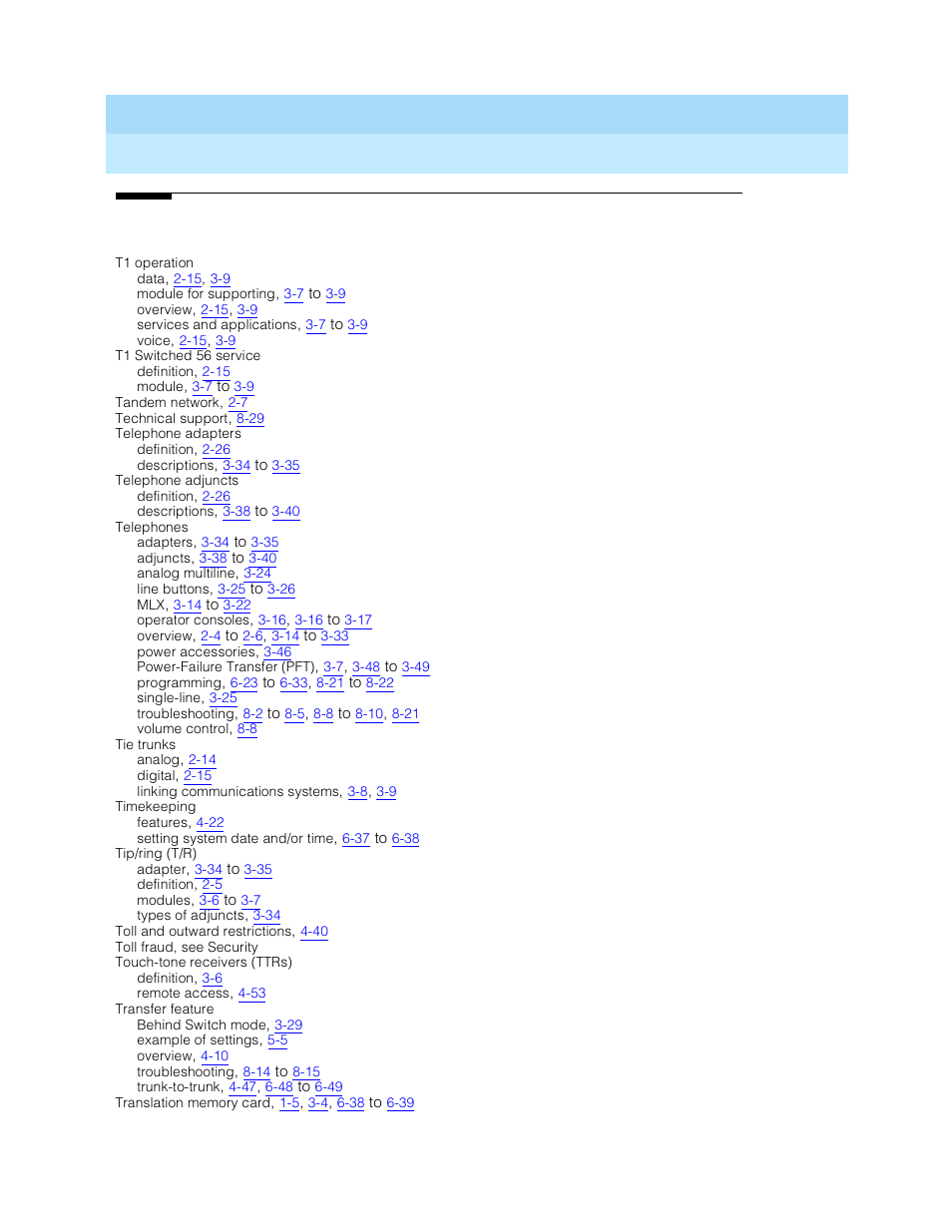 Lucent Technologies MERLIN LEGEND 5 User Manual | Page 427 / 429