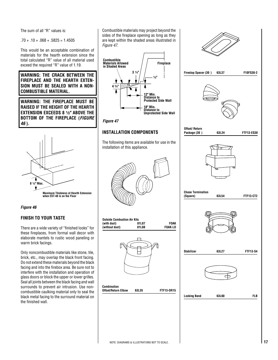 Finish to your taste, Installation components | Lucent Technologies ESTATE SERIES EST-48 User Manual | Page 17 / 20