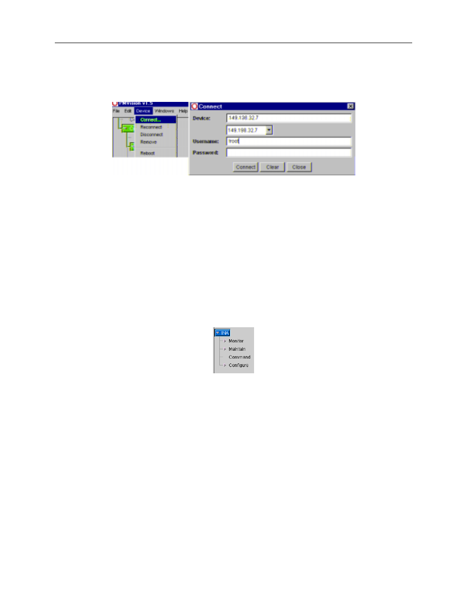 Selecting pmvision functions, Using configuration functions, Selecting pmvision functions -4 | Using configuration functions -4, Working with configuration panels | Lucent Technologies Network Access Module User Manual | Page 44 / 75