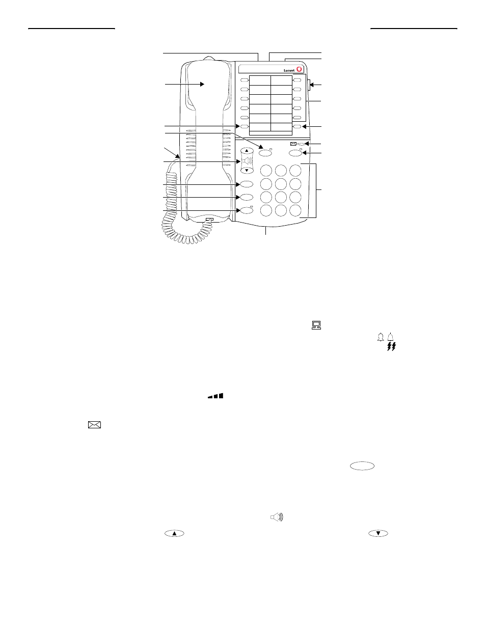 The 6220 and 6225 telephones | Lucent Technologies 6225 User Manual | Page 3 / 8