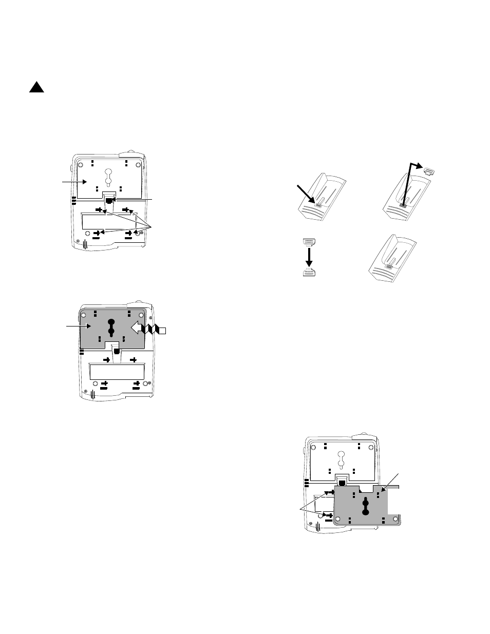 Installation, Table/desk installation, Wall installation | Warning | Lucent Technologies 6225 User Manual | Page 4 / 8