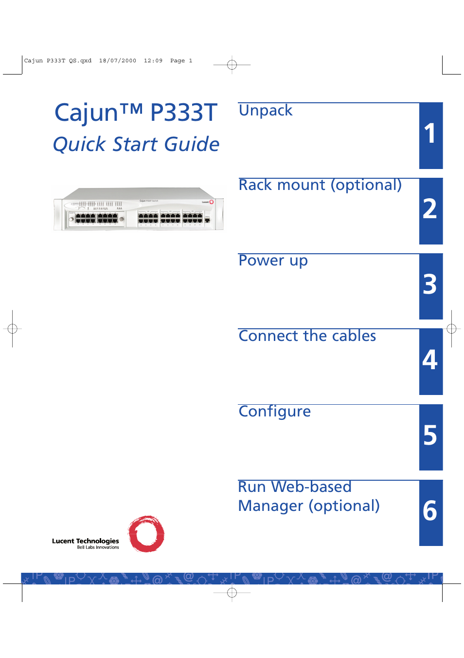 Lucent Technologies P333T User Manual | 12 pages