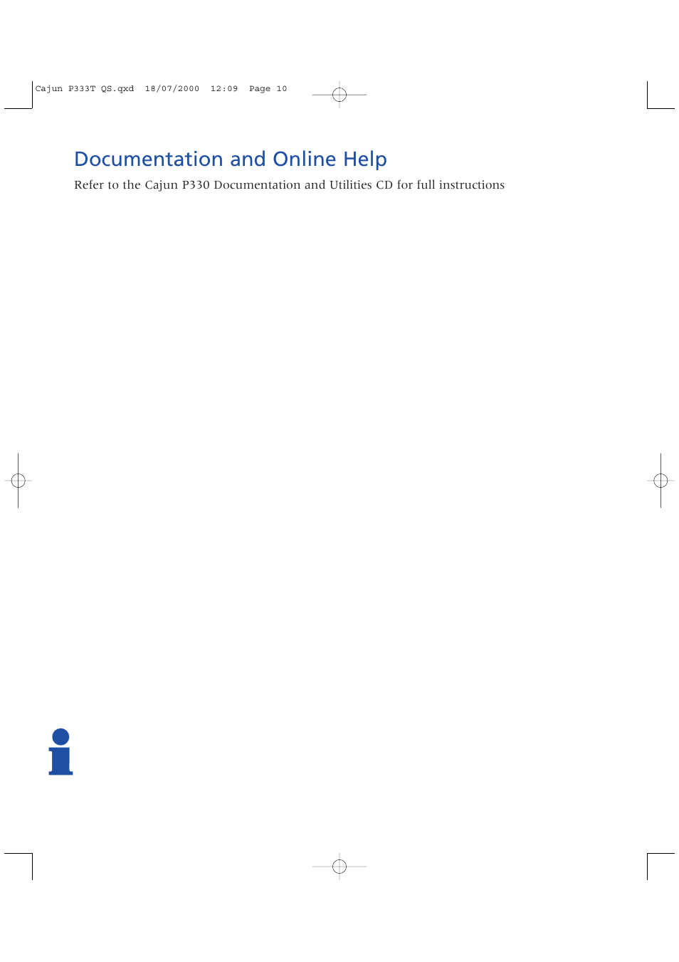Documentation and online help | Lucent Technologies P333T User Manual | Page 10 / 12