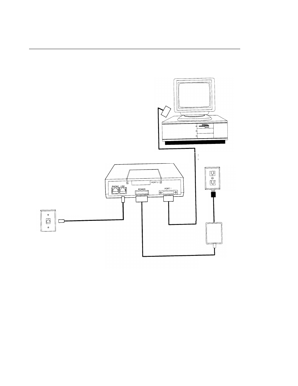 Figure 2-1. typical standalone installation | Lucent Technologies AT&T 7400B User Manual | Page 13 / 111