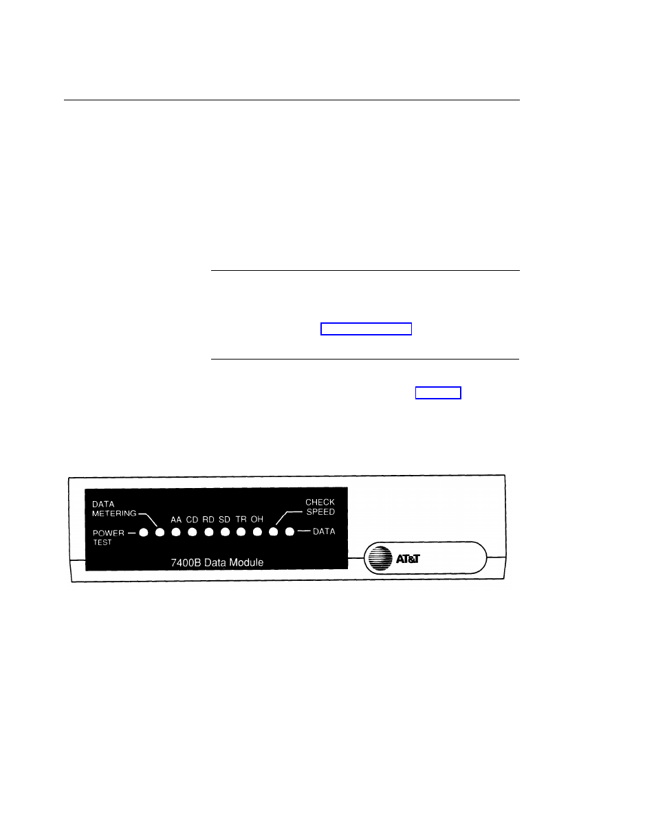 External features, Front panel, Figure 1-1. front panel | Lucent Technologies AT&T 7400B User Manual | Page 8 / 111