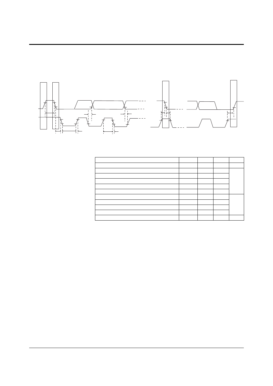 5 sda and scl waveform characteristics, C bus controller, C bus interface | Lucent Technologies MN10285K User Manual | Page 300 / 338