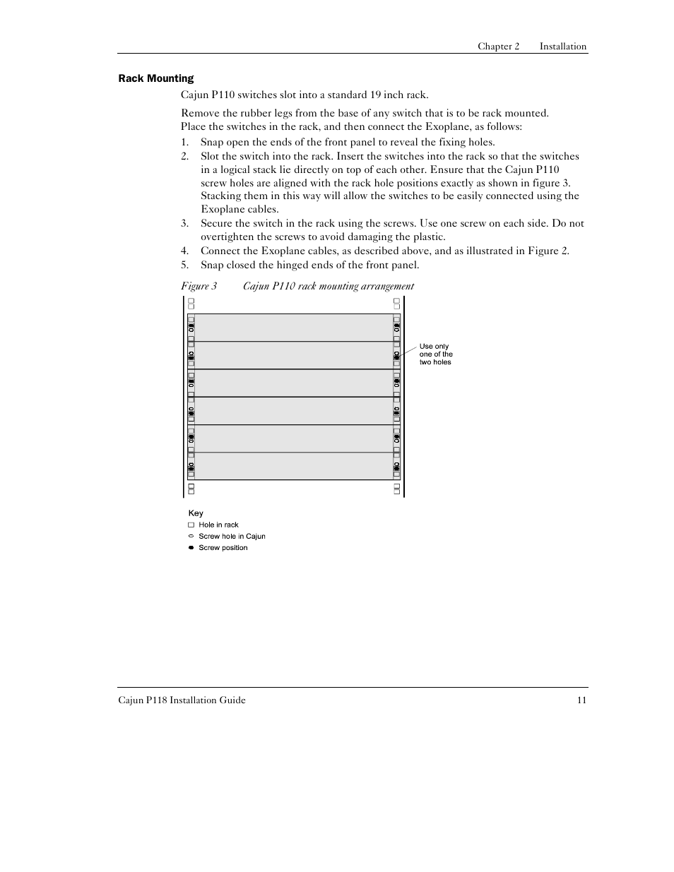 Rack mounting | Lucent Technologies P118SX User Manual | Page 17 / 20