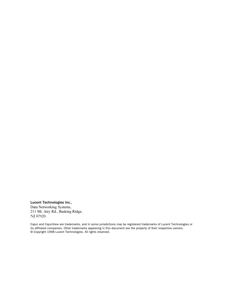 Lucent Technologies P118SX User Manual | Page 20 / 20