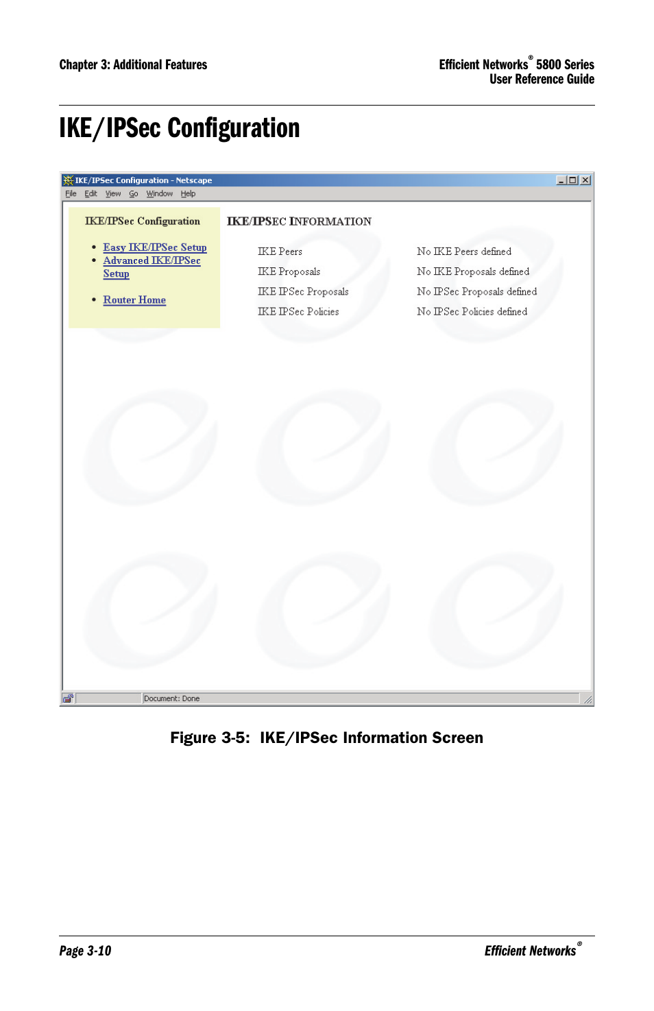 Ike/ipsec configuration, Ike/ipsec configuration -10 | Lucent Technologies 5800 Series User Manual | Page 42 / 88