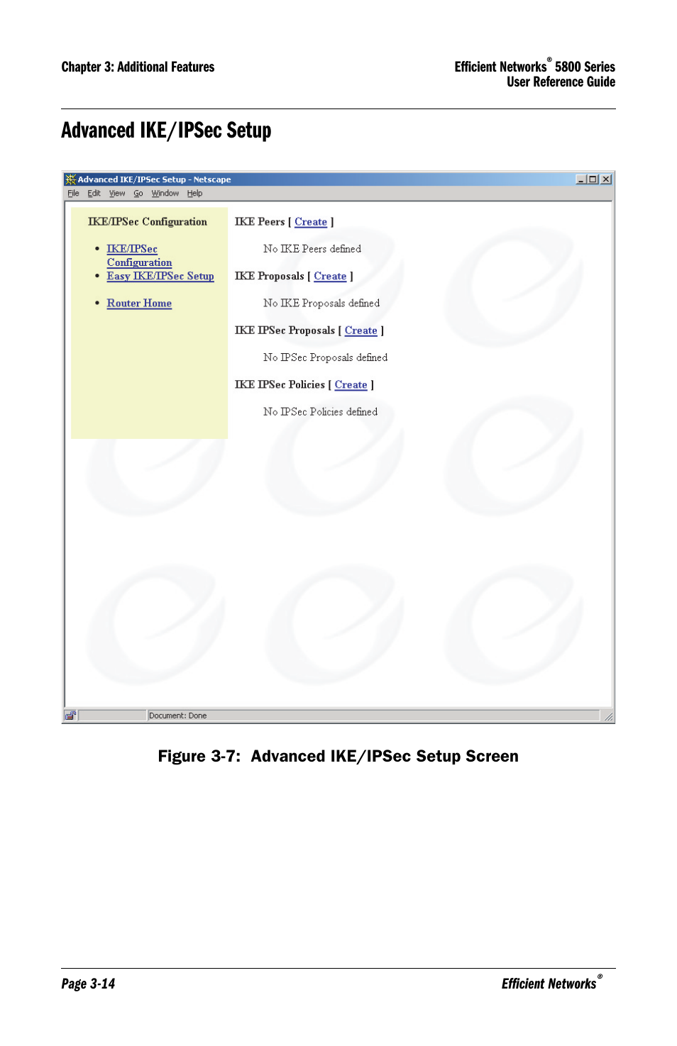 Advanced ike/ipsec setup, Advanced ike/ipsec setup -14 | Lucent Technologies 5800 Series User Manual | Page 46 / 88