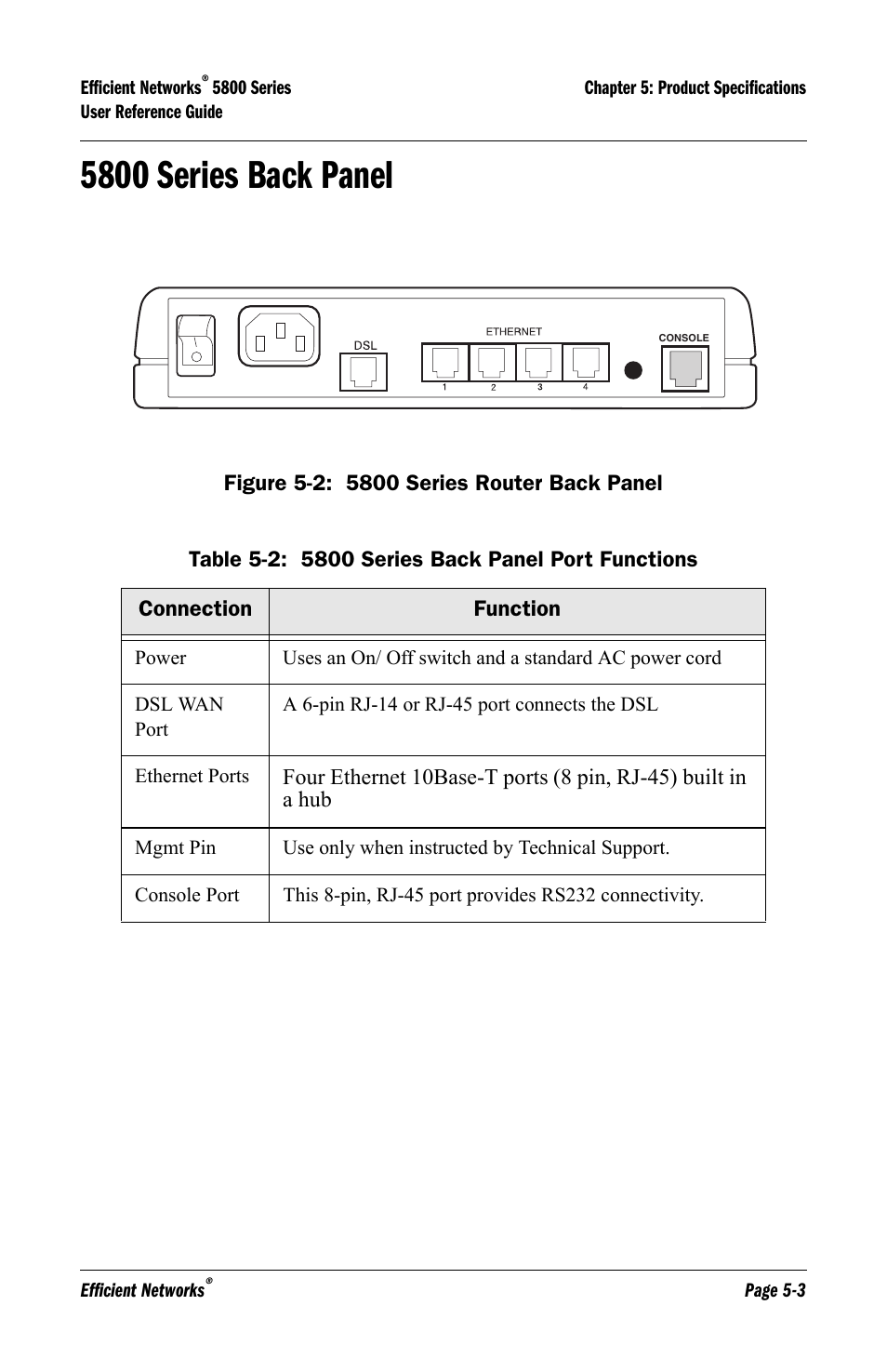 5800 series back panel, 5800 series back panel -3 | Lucent Technologies 5800 Series User Manual | Page 61 / 88