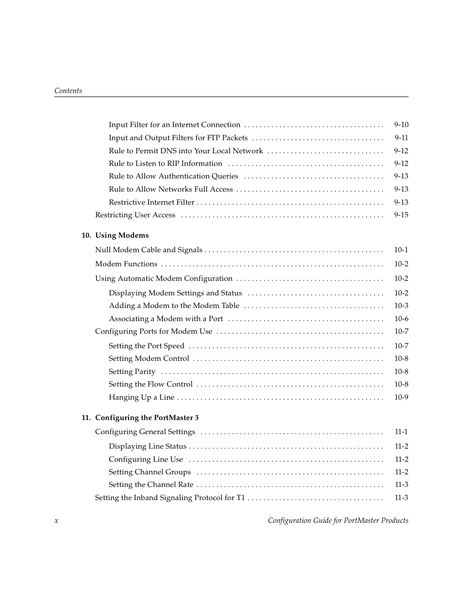 Lucent Technologies PortMaster User Manual | Page 10 / 364