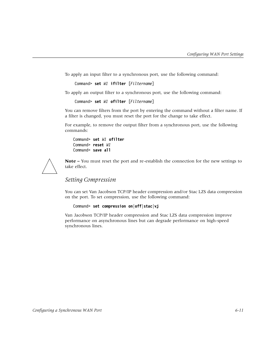 Setting compression | Lucent Technologies PortMaster User Manual | Page 113 / 364