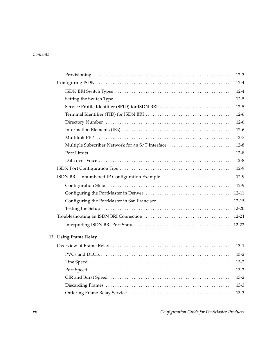 Lucent Technologies PortMaster User Manual | Page 12 / 364