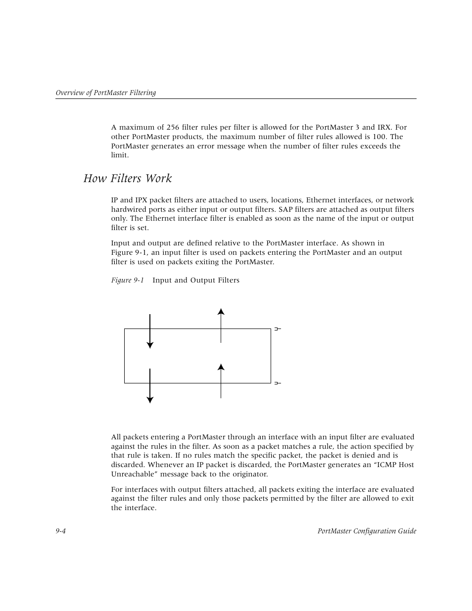 How filters work | Lucent Technologies PortMaster User Manual | Page 146 / 364