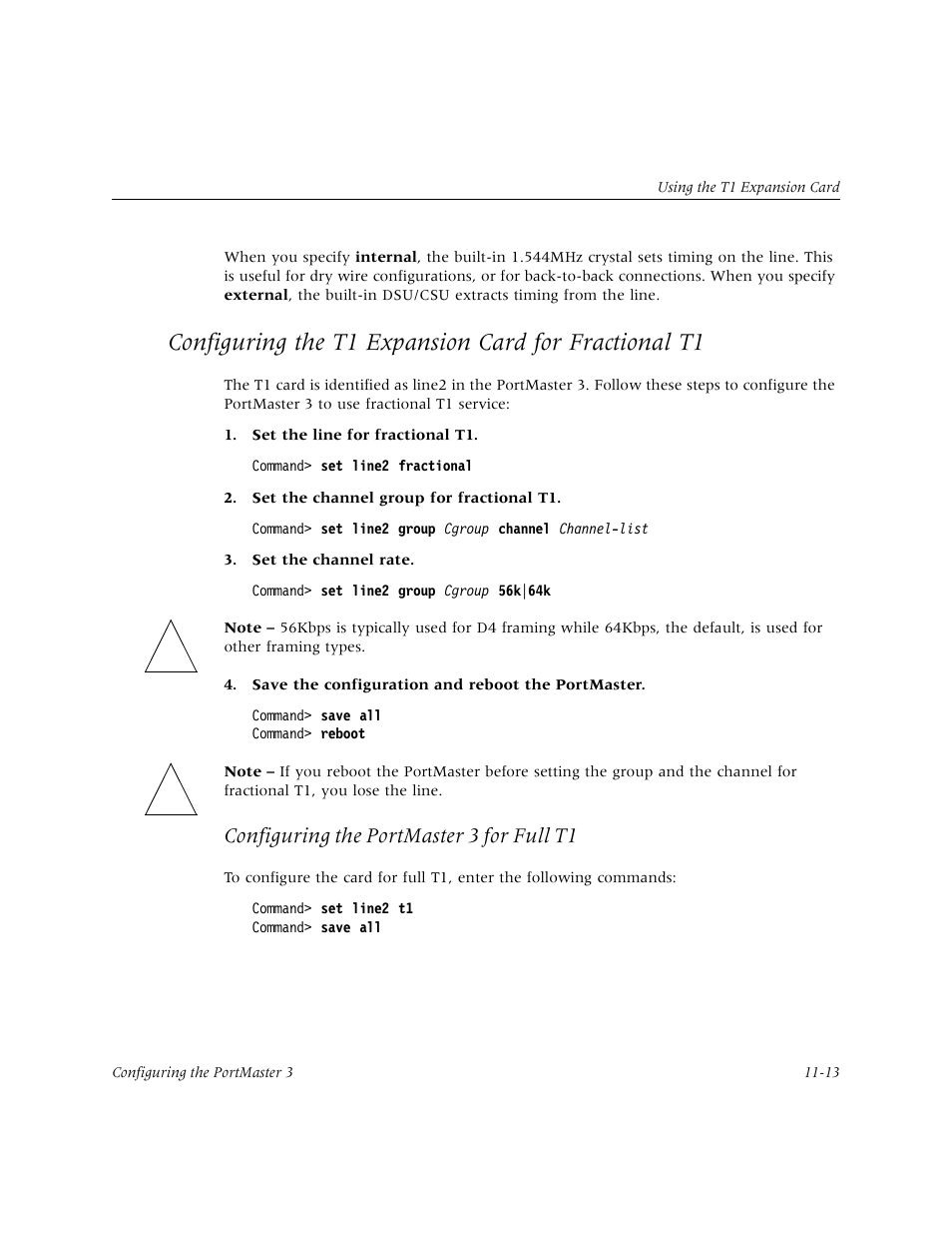 Configuring the portmaster 3 for full t1 | Lucent Technologies PortMaster User Manual | Page 181 / 364