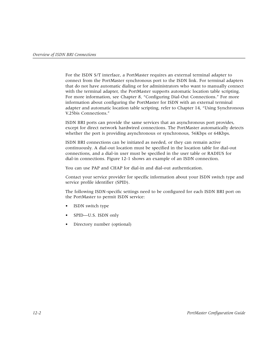 Lucent Technologies PortMaster User Manual | Page 186 / 364
