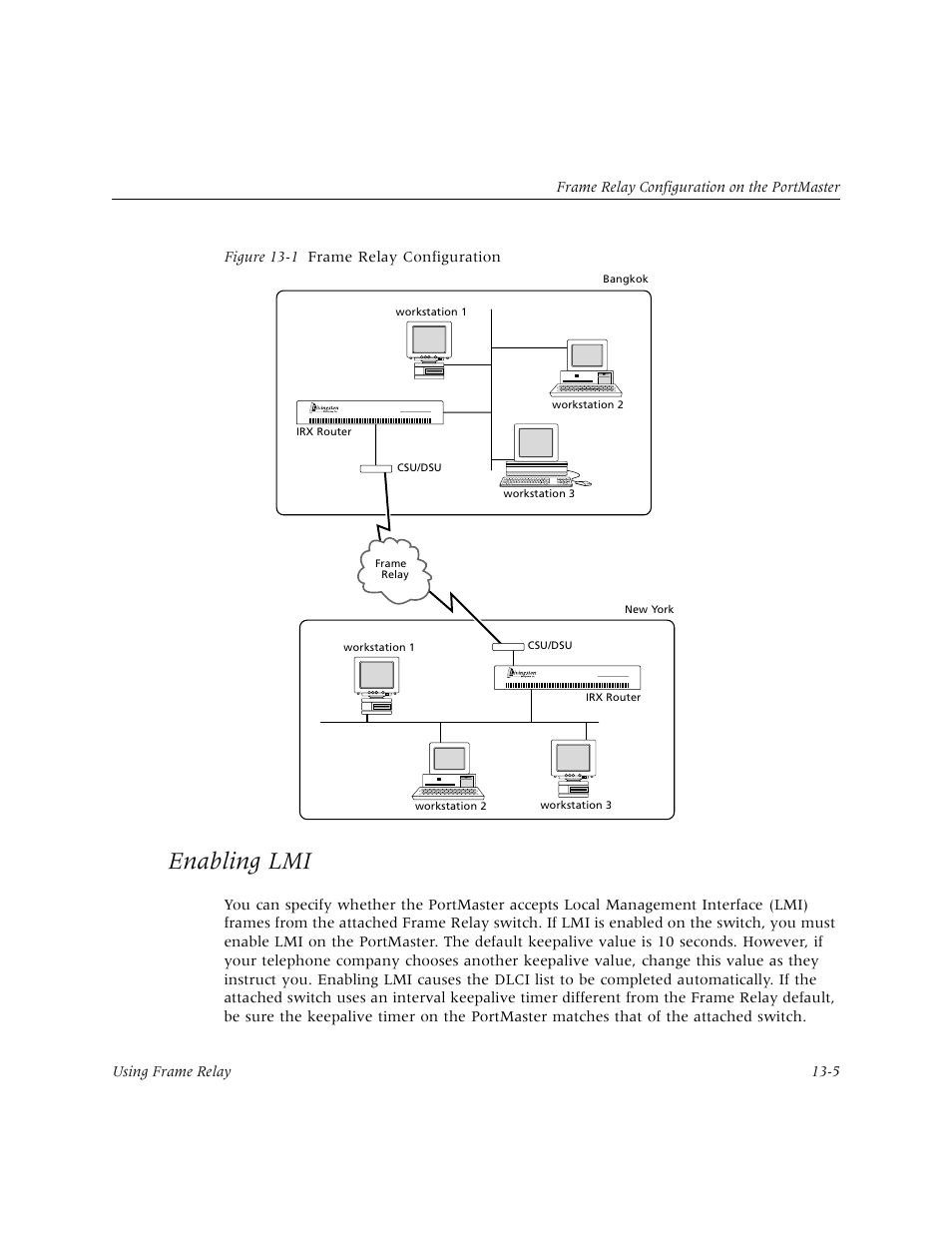 Enabling lmi, Enabling lmi -5 | Lucent Technologies PortMaster User Manual | Page 211 / 364