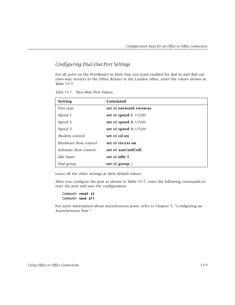Configuring dial-out port settings | Lucent Technologies PortMaster User Manual | Page 245 / 364