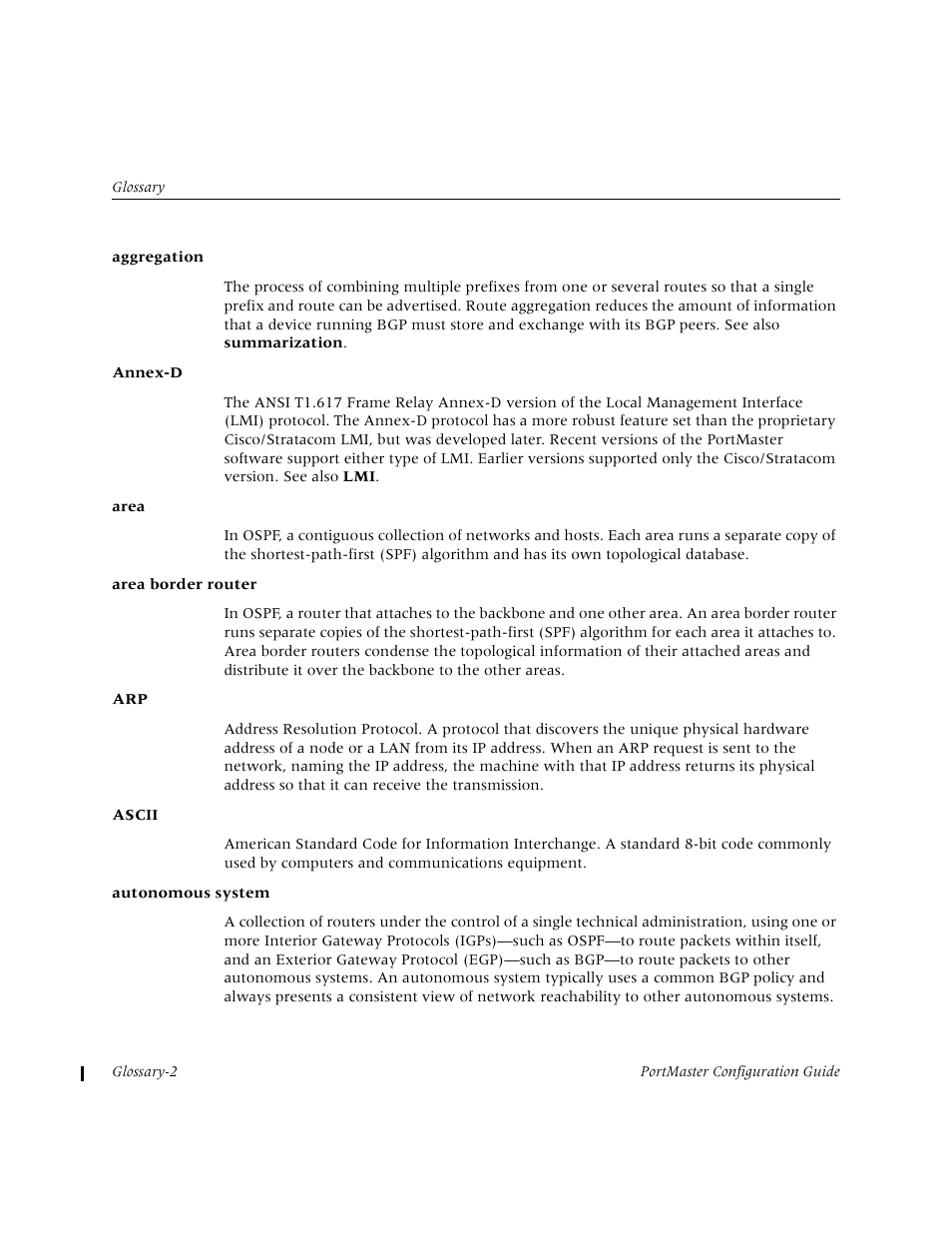Lucent Technologies PortMaster User Manual | Page 312 / 364