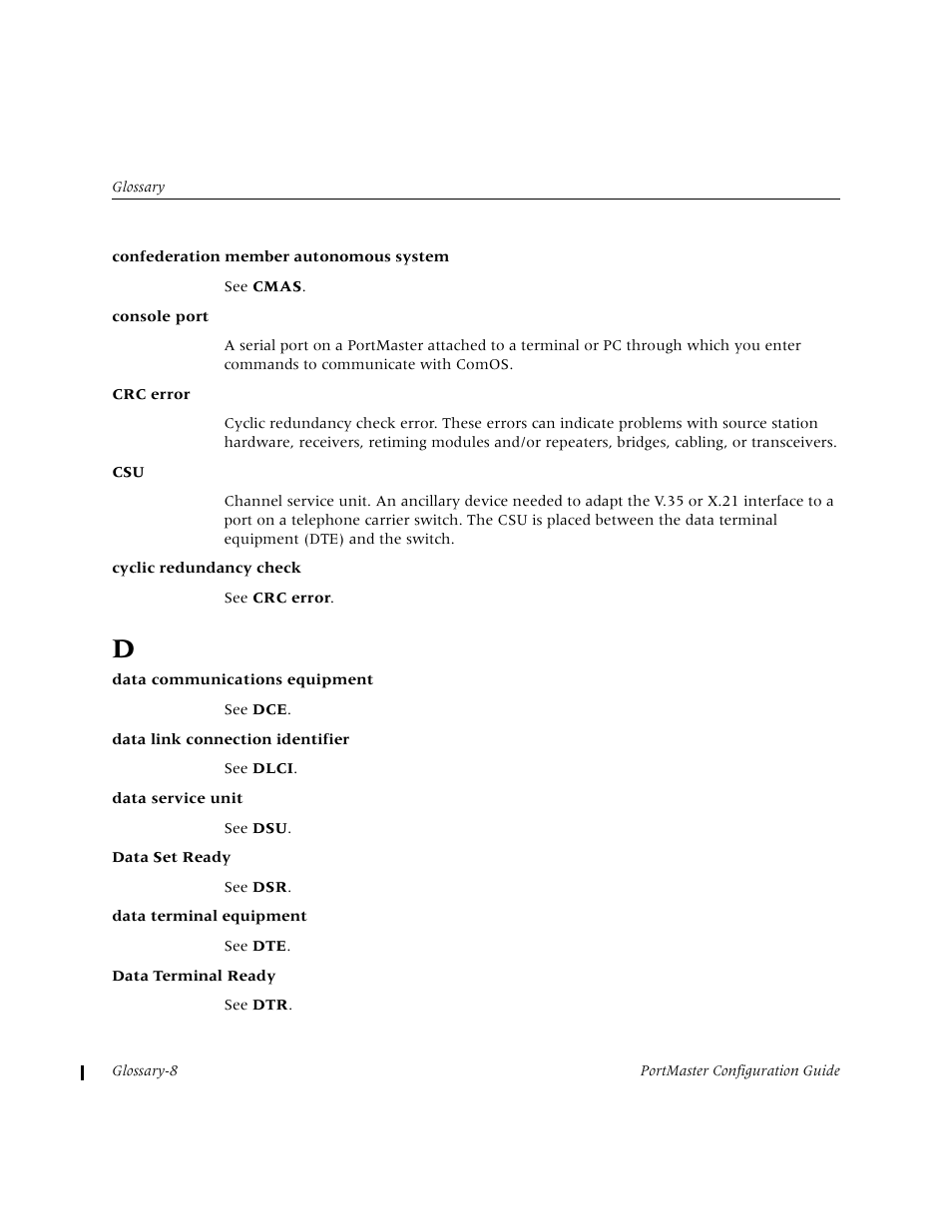 Lucent Technologies PortMaster User Manual | Page 318 / 364