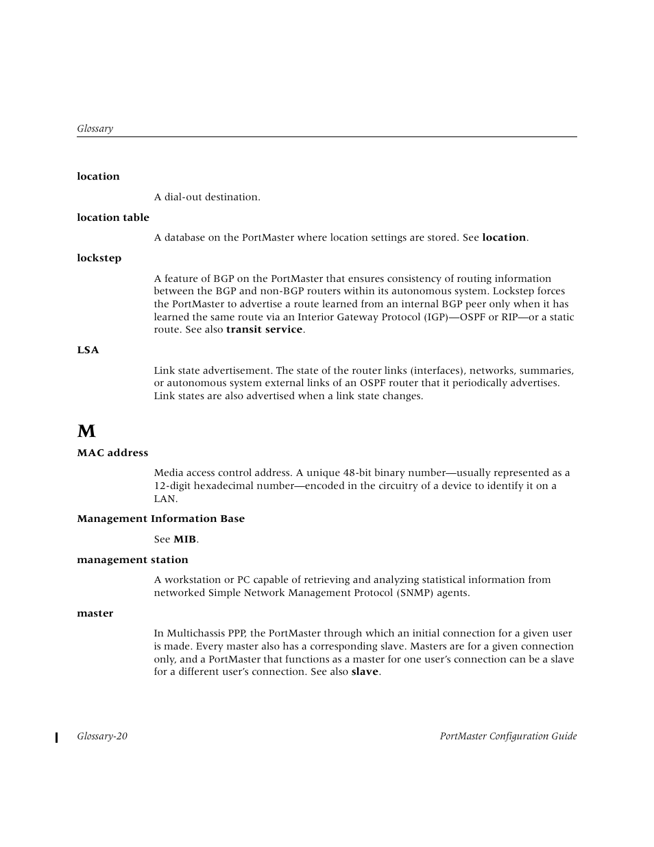 Lucent Technologies PortMaster User Manual | Page 330 / 364
