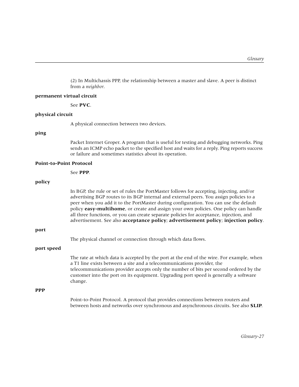 Lucent Technologies PortMaster User Manual | Page 337 / 364