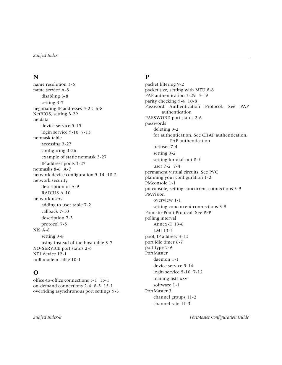 Lucent Technologies PortMaster User Manual | Page 360 / 364