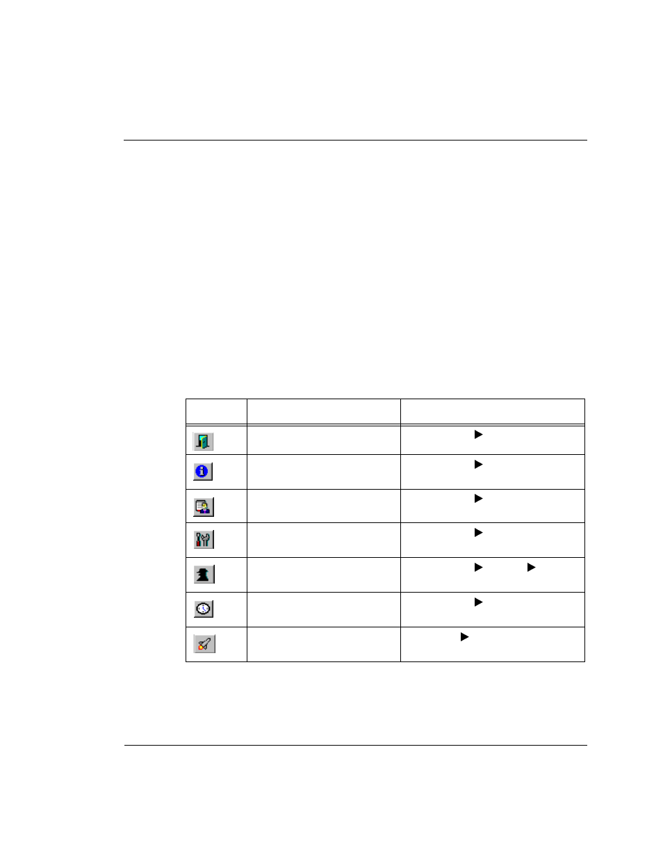 Selecting elements, Using the toolbar buttons, Selecting elements using the toolbar buttons | Table 1.1, Chassis view toolbar | Lucent Technologies Cajun M770 User Manual | Page 15 / 72