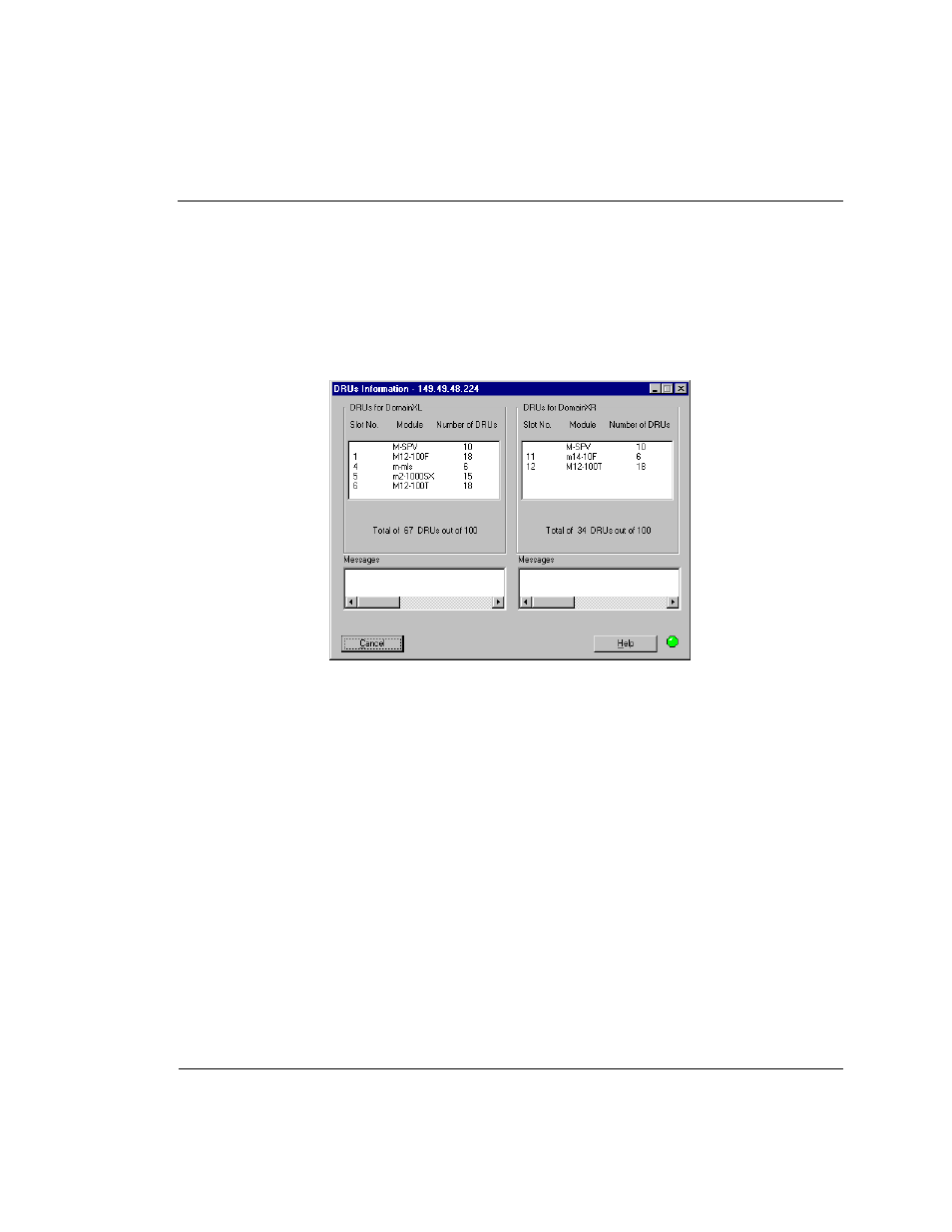 Viewing domain resource unit information | Lucent Technologies Cajun M770 User Manual | Page 27 / 72