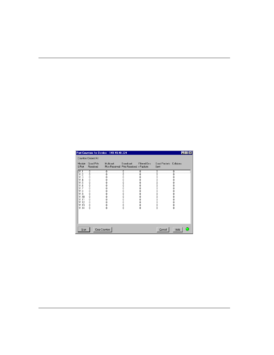 Viewing ethernet port counters | Lucent Technologies Cajun M770 User Manual | Page 36 / 72