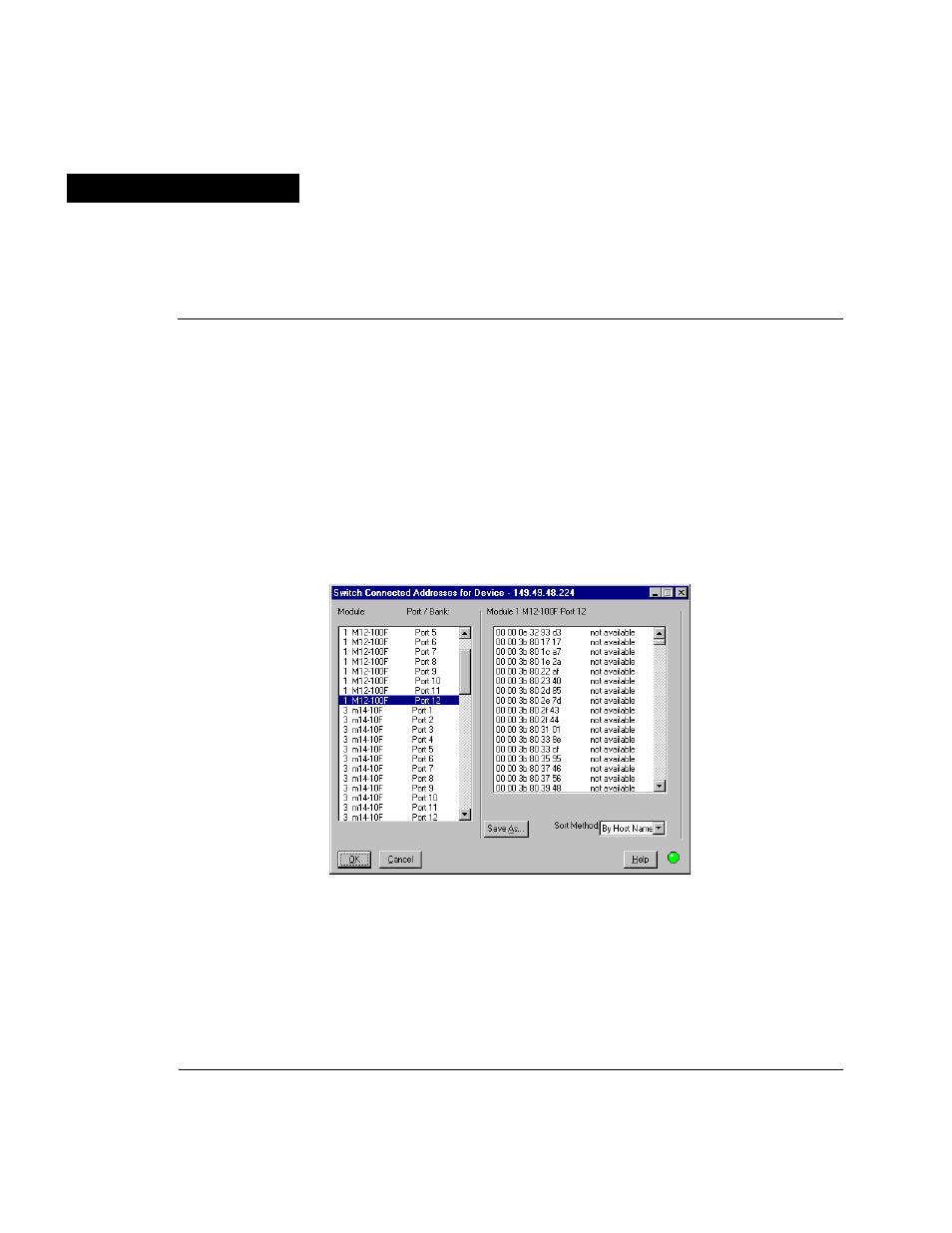 Switch connected addresses, Chapter 8 | Lucent Technologies Cajun M770 User Manual | Page 45 / 72
