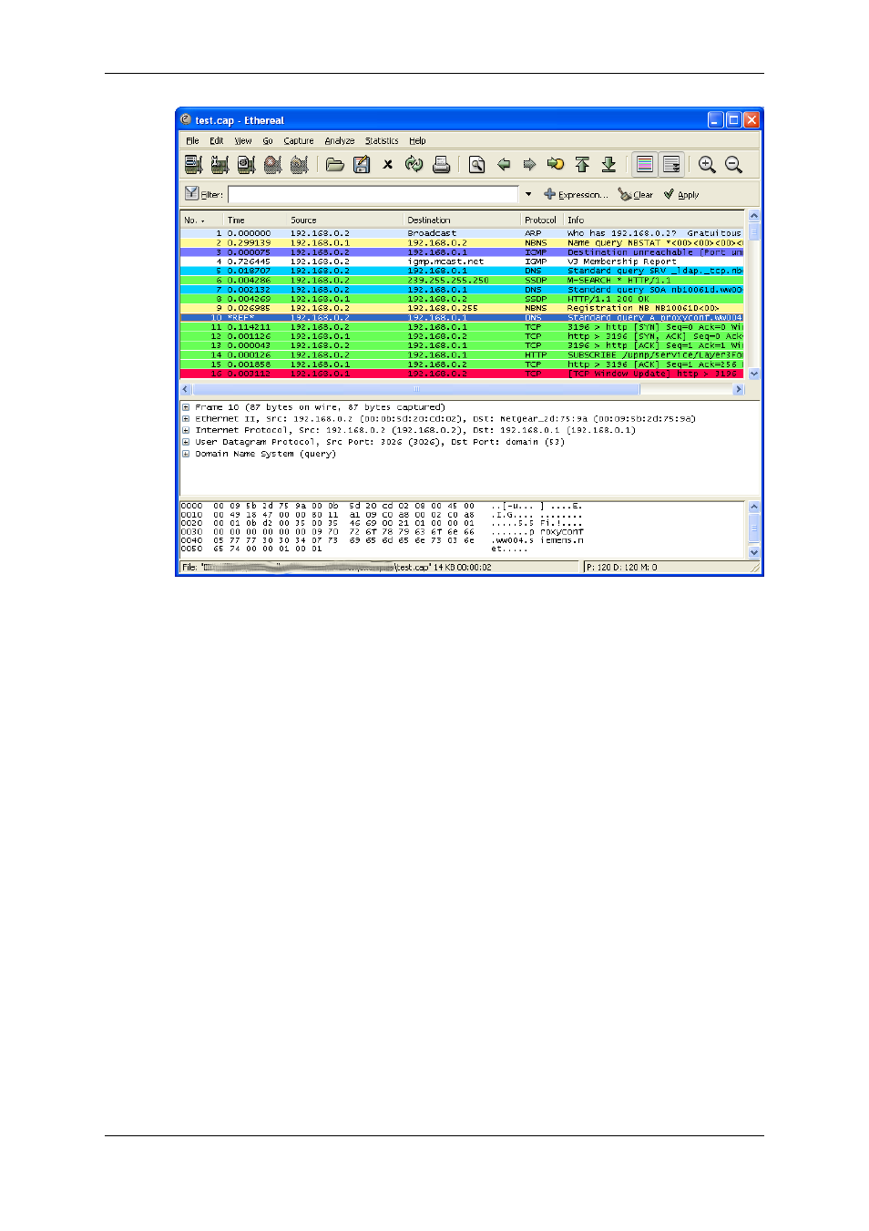 Lucent Technologies Ethereal User Manual | Page 132 / 199