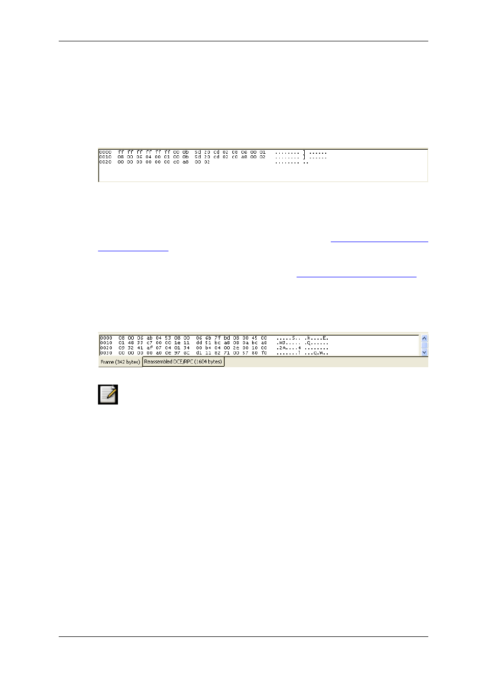 The "packet bytes" pane, Section 3.17, “the "packet bytes" pane, Section 3.17 | Lucent Technologies Ethereal User Manual | Page 72 / 199