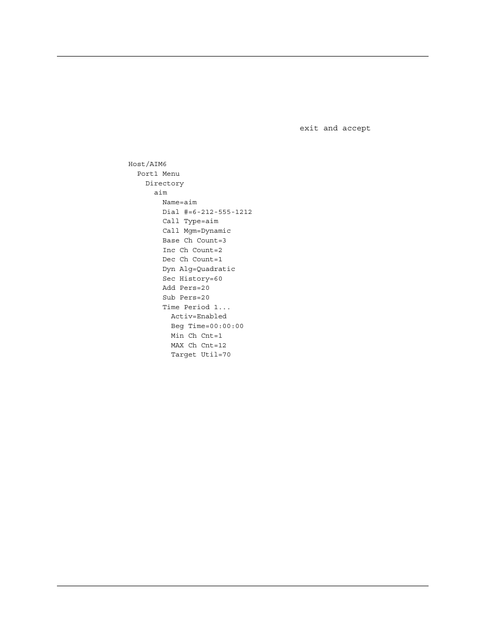 Example of an aim call configuration, Configuring the ft1-b&o call, Example of an aim call configuration -56 | Configuring the ft1-b&o call -56 | Lucent Technologies 6000 User Manual | Page 100 / 586