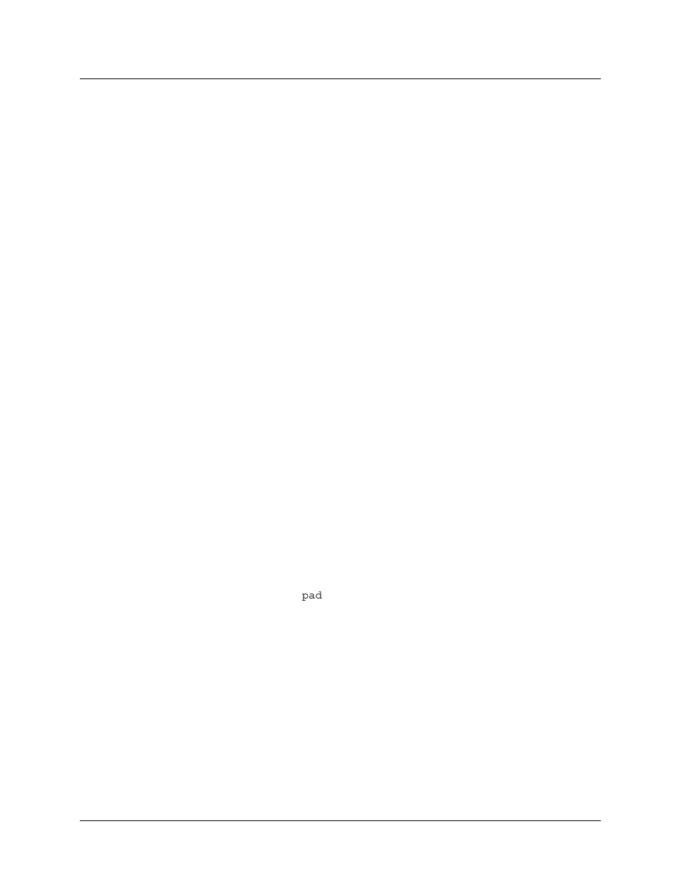 Pad options, Pad options -10 | Lucent Technologies 6000 User Manual | Page 142 / 586