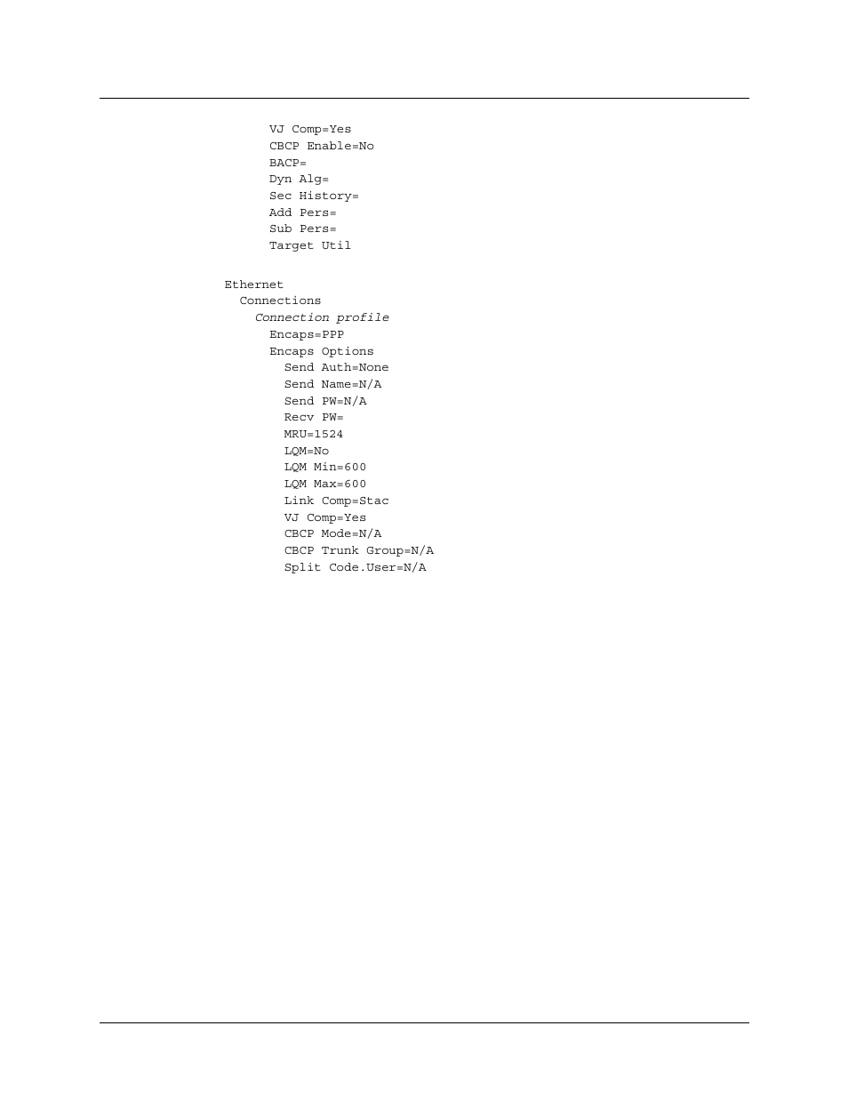 Settings in a radius profile, Settings in a radius profile -44 | Lucent Technologies 6000 User Manual | Page 176 / 586