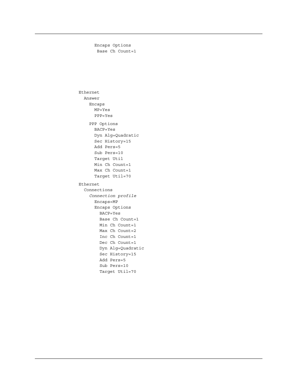 The mp and bacp parameters, Mp without bacp, The mp and bacp parameters -47 | Mp without bacp -47 | Lucent Technologies 6000 User Manual | Page 179 / 586