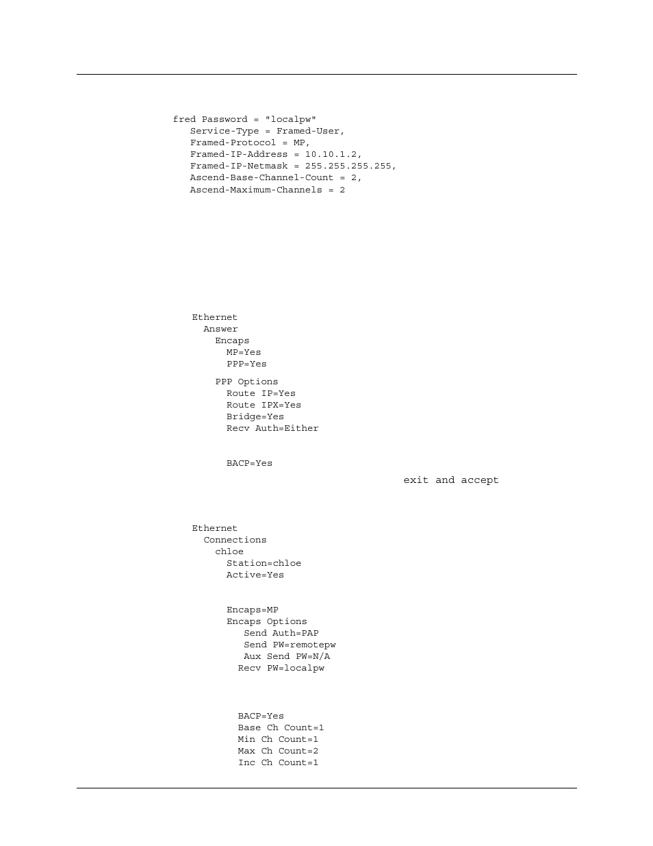 Example of a mp connection with bacp, Example of a mp connection with bacp -51 | Lucent Technologies 6000 User Manual | Page 183 / 586