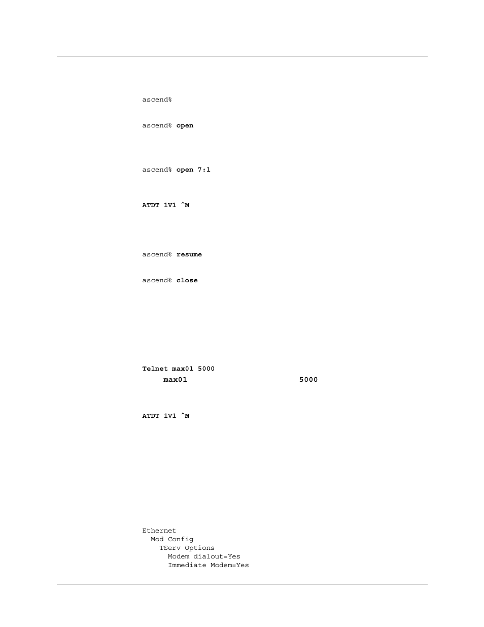 Example of dial-out configuration, Example of dial-out configuration -90 | Lucent Technologies 6000 User Manual | Page 222 / 586