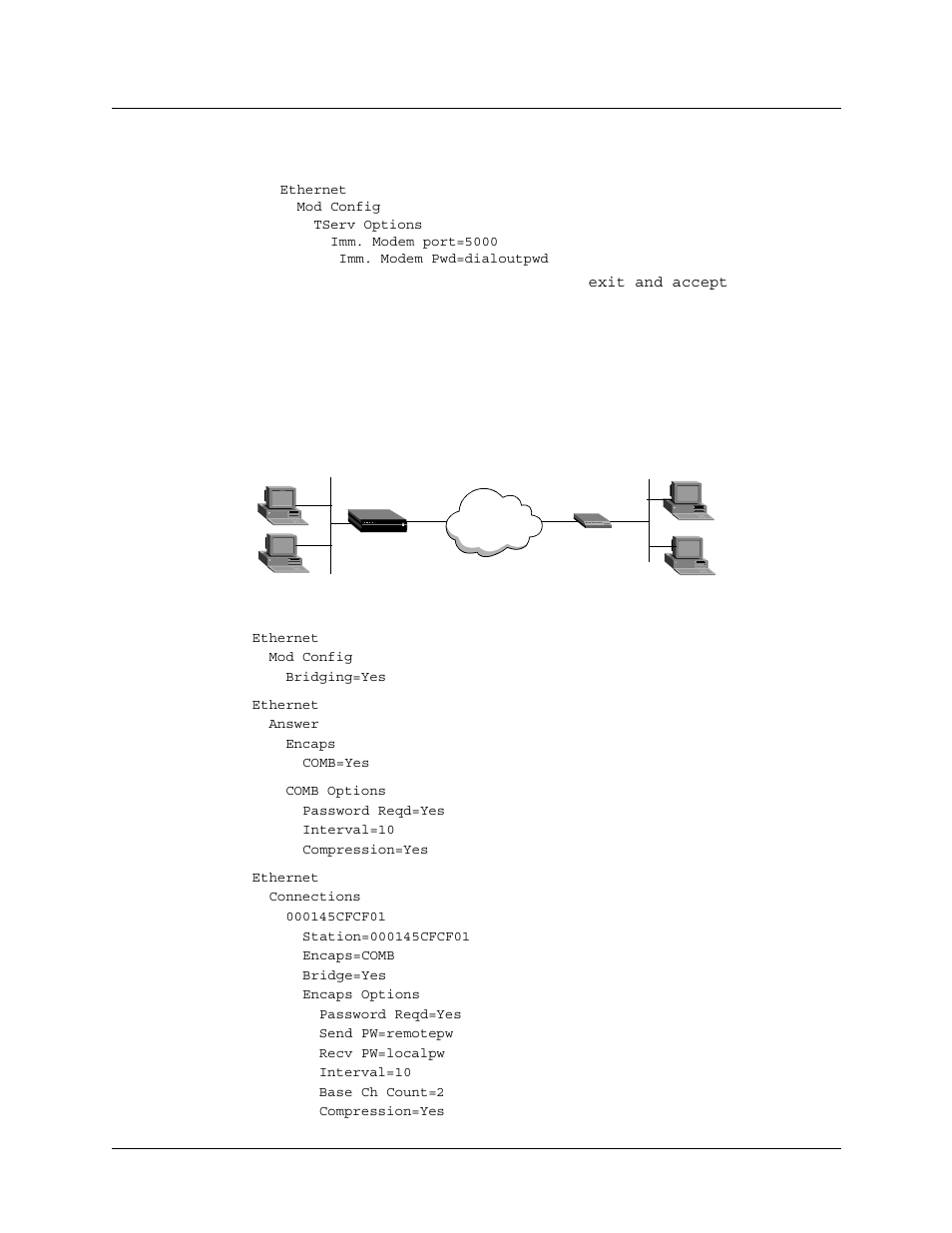 Configuring a combinet connection, Configuring a combinet connection -91, Figure 4-16 a combinet connection -91 | Lucent Technologies 6000 User Manual | Page 223 / 586